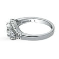 thumbnail image 3 of BERRICLE Sterling Silver 3-Stone Wedding Engagement Rings 0.8 Carat Round Cut Cubic Zirconia CZ Anniversary Promise Ring for Women, Rhodium Plated Size 6, 3 of 10