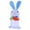B, variant on Lighted Easter Bunny, 12.6" Handmade Huggable Rabbits Couple with Carrot, Light Up Easter Basket Rabbits Easter Gift, Party Favor Figurine for Spring Tabletop Holiday Room, White