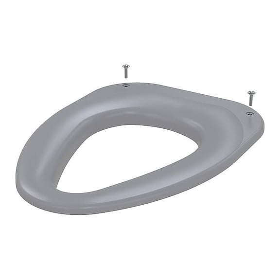 Bestcare Toilet Seat Without Cover, Plastic, Elongated, Gray WH-LRSC-Gray