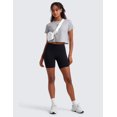 thumbnail image 3 of CRZ YOGA Women's Pima Cotton Workout Short Sleeve Shirts Loose Athletic Crop Tops Casual T-Shirt, 3 of 5