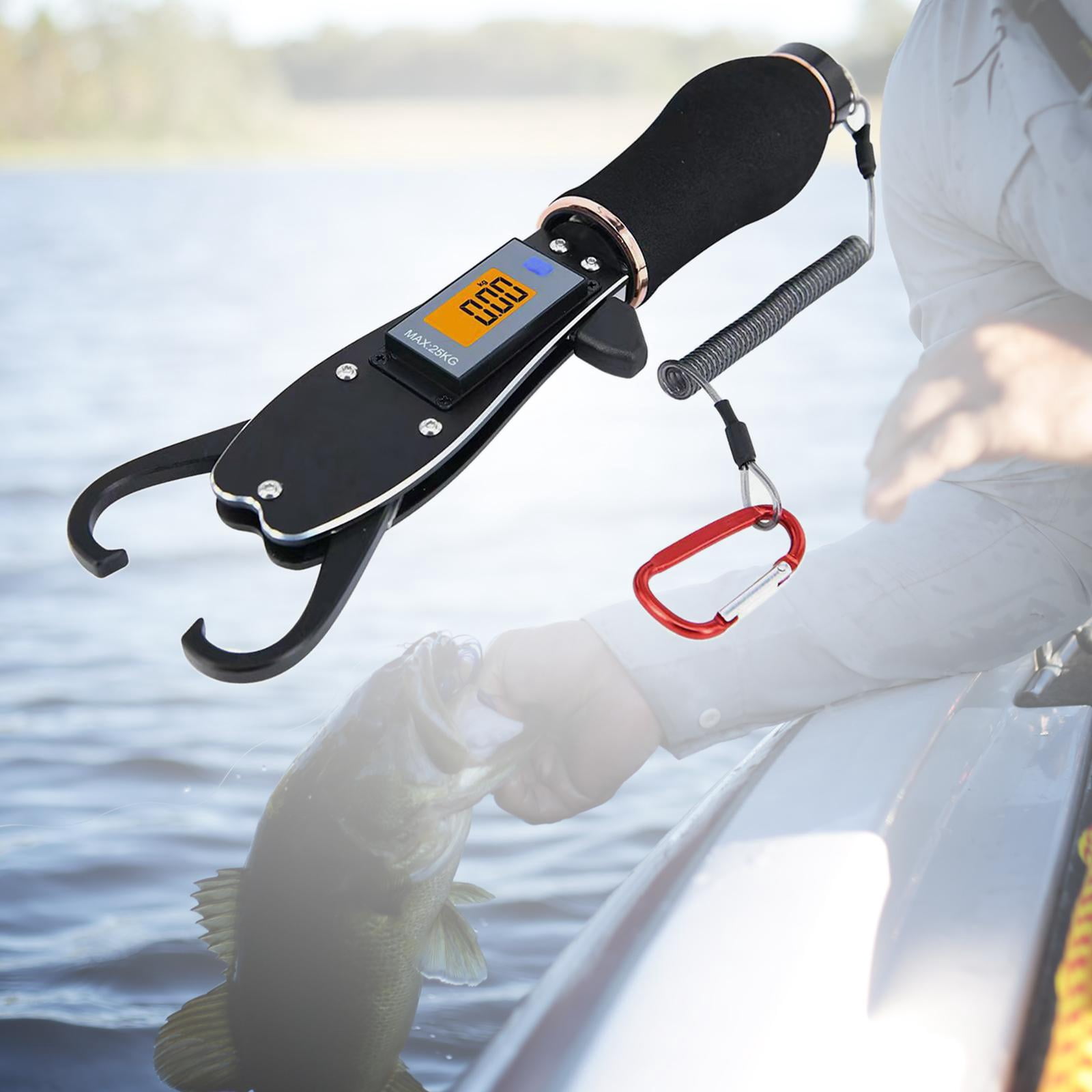 Fish Gripper for Fishing, Fish Holder with Electronic Scale, Fishing Gear Gift, Fish Control Tackle, Fish Lip Grip Tool, Fish Lip Grabber