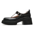 thumbnail image 2 of FSJ Women Classic Round Toe Strap Buckle Mary Jane Pumps Shoes Size 7 Black, 2 of 4