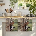 thumbnail image 4 of Farmhouse Animals Kitchen Towels Set of 4, Country Cows Horses Donkeys Farm Absorbent Dish Towels for Kitchen, Microfiber Hand Towel, Quick Drying Tea Towel for Cleaning Decorative Dishcloths, 4 of 7