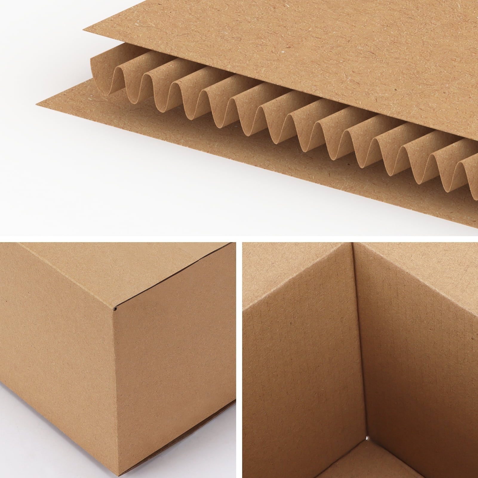(40 pack)7x5x5 inches Shipping Boxes, Brown Corrugated Cardboard Box Literature Mailer