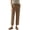 Brown, variant on DOKOTOO Womens Casual Crochet Lace Pants Drawstring Elastic Waist Cropped Pants Lightweight Straight Leg Trousers with Pockets