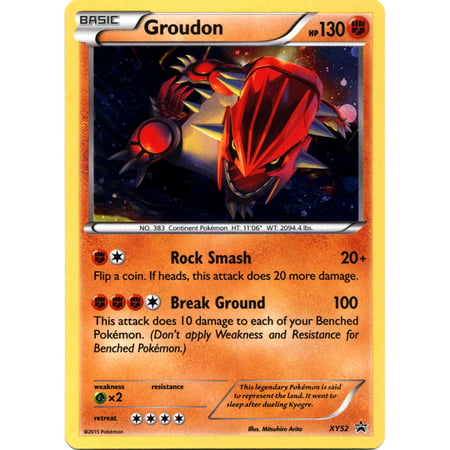 Pokemon X & Y Promo Single Card Rare Holo Groudon