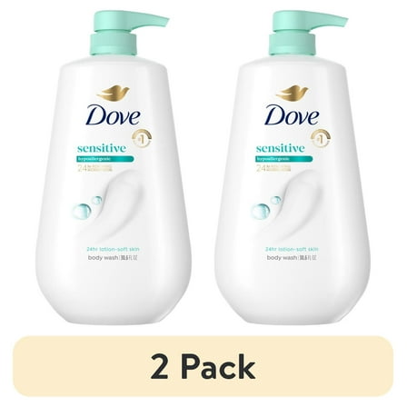(2 pack) Dove Body Wash with Pump Sensitive Skin, 30.6 fl oz