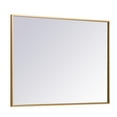 thumbnail image 5 of Metal frame rectangle mirror 27 inch in Brass, 5 of 13