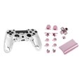 thumbnail image 2 of Kit Completo de Piezas de Cubierta Protectora de Cromo, Kit de Reemplazo de Carcasa para Carcasa del Controlador Ps4 Baoblaze PS4 botón de sustitución, 2 of 8