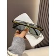 thumbnail image 1 of Gafas de sol de metal de moda, gafas de sol retro con montura cuadrada para hombre, gafas de sol para conducir, gafas de sol modernas y de moda, 1 of 5