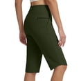 thumbnail image 7 of Summer Crop Pants,Women's Bermuda Long Shorts Knee Length Capris with Zipper Pockets Athletic Walking Athletic Casual Summer, 7 of 7