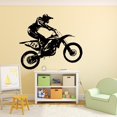thumbnail image 3 of Adhesivo de pared decorativo de vinilo para conductor de carreras de motos, decoración del hogar Xemadio CKCGM4GR6, 3 of 8