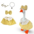 thumbnail image 2 of AZXY 7 Inch Desk Goose Outfits, Farmhouse‑Style Goose Clothes Dress with Bow for 7‑Inch Small Table Goose Statue, Holiday Goose Clothing for Indoor Desk Office Tabletop Spring Fall Decoration, 2 of 6