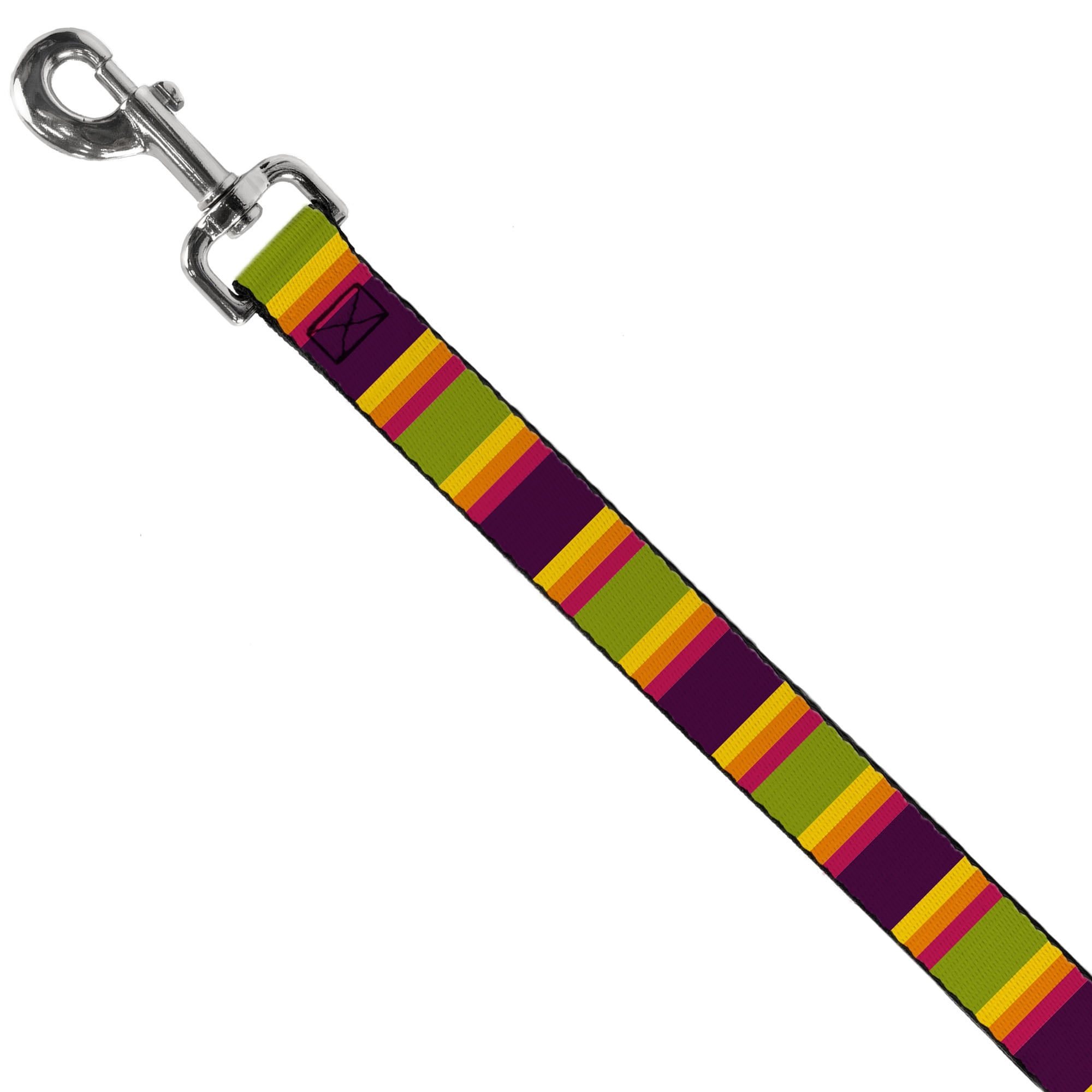 Buckle-Down Pet Leash, Dog Leash, Summer Essentials Color Block 7, 6 Feet Long 1.0 Inch Wide