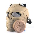 thumbnail image 1 of TopOne Tactical Gas Mask Full Face Single Fan Skull Covers Protective Mask for Outdoor Cs Game Masquerade Cosplay, 1 of 6