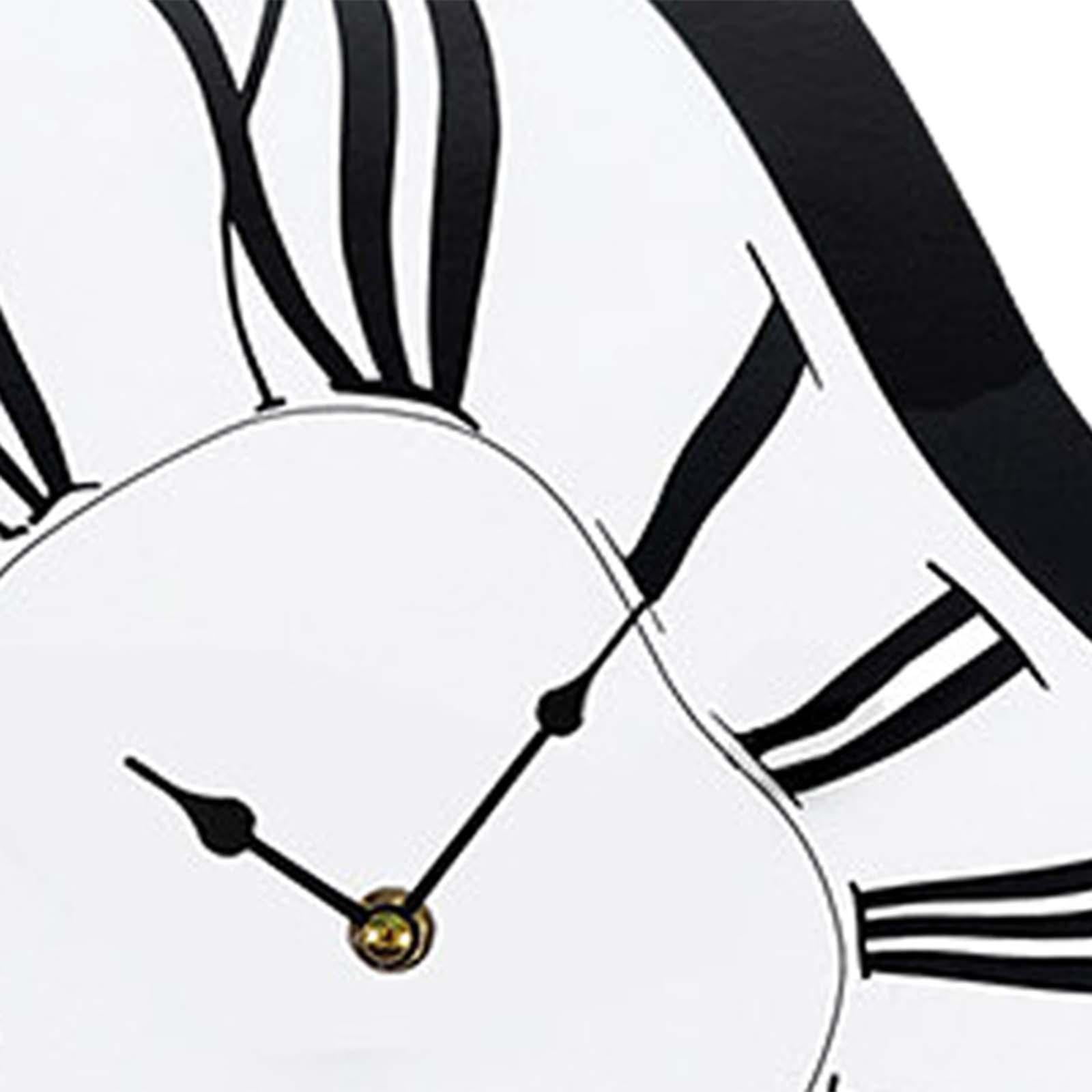 deevoka Creative Melting Clock Distorted Wall Clock Modern Interior Wall Clock Distorted