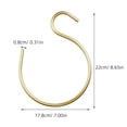 thumbnail image 2 of PENIKOKO 2Ud Organizador Dorado De Bufandas Con Gancho En S Multiusos Para Closet Y Accesorios, 2 of 8