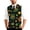 Light Green, variant on St. Patrick's Day Vest for Men Casual Shamrock Printed Sleeveless Knitted Button Cardigan Loose Fit Knitwear