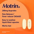 Motrin IB Liquid Gels, Ibuprofen 200 mg, Pain & Fever Relief, 120 Ct