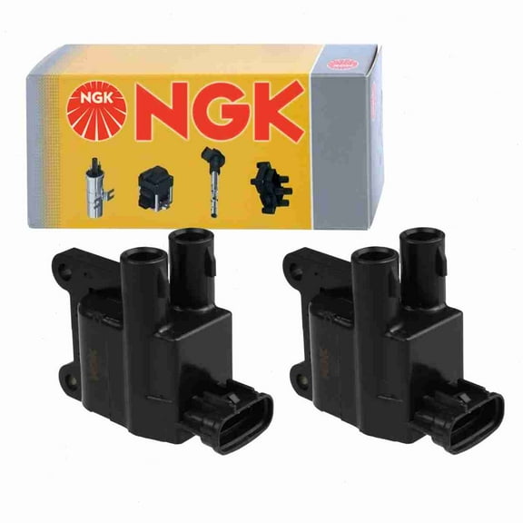 2 pc NGK 48839 Ignition Coils for 1415111 1415112 1415119 178-8343 2505-34664 36-1217 673-1100 673-1101 673-1102 88921266 88921368 90080-19007 90080-19008 90919-02217 90919-02218 90919-02220 920-1045