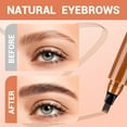 thumbnail image 3 of Four-pronged Waterproof Eyebrow Pencil Small-pronged Tip Applicator Waterproof Long-lasting Microblading Eyebrow Pencil 5ml, 3 of 7