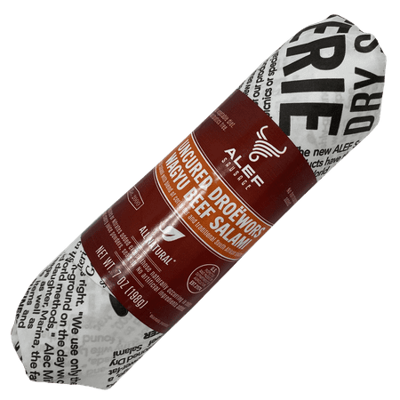 Uncured | Natural | Droewors Wagyu Beef | Dry Salami | Alef Sausage | Healthy Snacks | Gluten-Free | Lactose-free | Dairy Free | Non-GMO | NITRATE Free | NITRITE Free | 7 Oz | Pack of 2