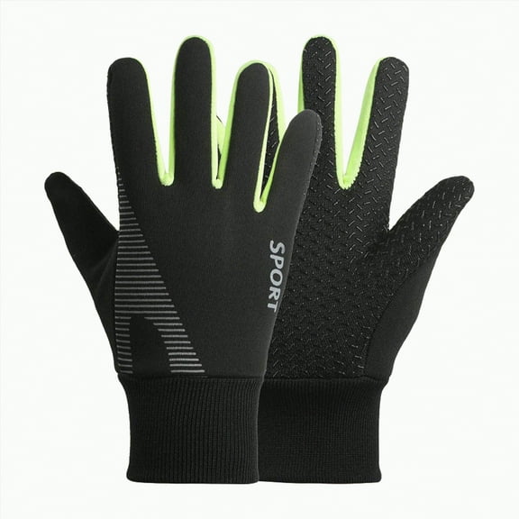 UngA Kids Sport Cycling Glove, Non-Slip Boys Girls Kids Fishing Gloves for Child Cycling Climbing Riding Biking Outdoor Sports (Green,5-7 Years)