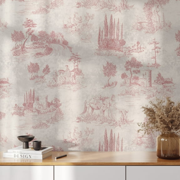 French Vintage Toile Wallpaper