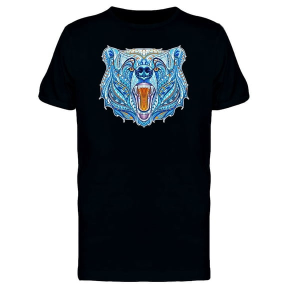 Growling Bear Head Animal Tee Men's -Image by Shutterstock