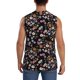 thumbnail image 4 of Fotbe Daisies Flowers Men's Camiseta sin Mangas Estampada para Hombres, Playera Casual para Gimnasio, Entrenamiento, Playa-Large, 4 of 7