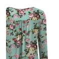thumbnail image 4 of VERABENDI Women's Plus Size Long Sleeve Casual Tunic Tops Floral Blouses Henley T Shirts for Women, 4 of 6