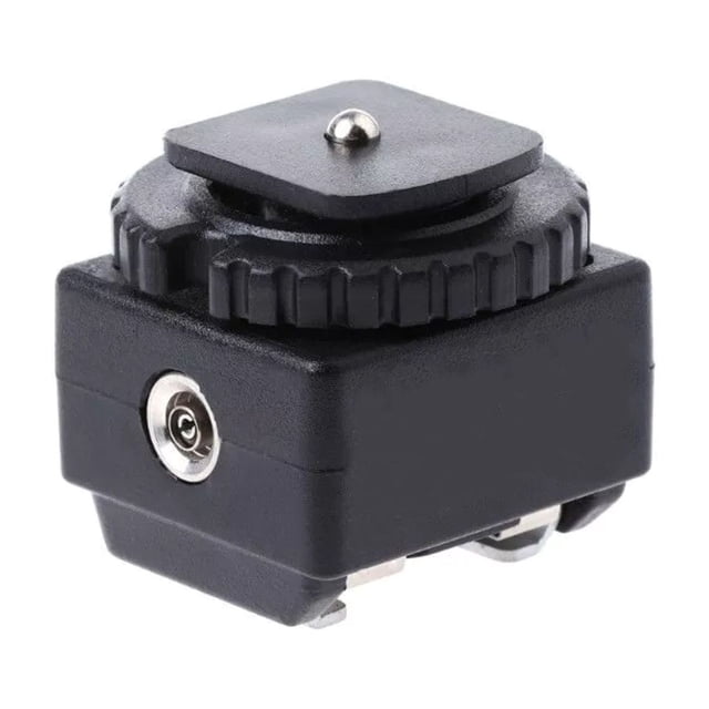 TAPDRA Store Flexible Lighting Solution PC Sync Socket-Equipped Flash Adapter for Canon & Nikon Cameras