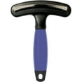 thumbnail image 3 of shiyou-Canada Double Row Rake & Shedding Blade, Rotating Pins and Blade Teeth, Great to Remove Loose Fur and Reduce Shedding, Comfort Grip Gel Handle, Great for Dog Grooming - Model 58443, 3 of 4