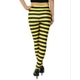 thumbnail image 6 of HDE Women Funny Printed Leggings Digital Print Black Yellow Bee Costume Tights, 6 of 6