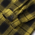 thumbnail image 6 of Stamzod Flannel Shirt for Men 2026 Fall Fashion Plaid Long Sleeve Button Down Shirts Casual Oversized Shirt Jacket 01 Yellow M, 6 of 8