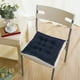 thumbnail image 5 of Funda de almohada de pana de color liso con encaje para silla. Cojín de asiento multicolor. Personalizable para sillas. Cojín de fibra de poliéster., 5 of 6