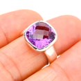 thumbnail image 3 of StarGems  Natural Amethyst Handmade 925 Sterling Silver Ring 6.25 E9233, 3 of 7