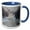 Blue/White, variant on 3drose, Wa, Leavenworth. Winter, Trees, Wenatchee River - Us48 Bja0284 - Jaynes Gallery, 15oz Two-tone Red Mug