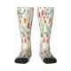 thumbnail image 1 of Fotbe Spring floral Calcetas Divertidas Estampadas para Hombre y Mujer, Calcetas de Algodón hasta la Rodilla para Caminar, Correr, Enfermería y Embarazo, 1 of 6