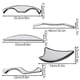 thumbnail image 5 of Stainless Steel Gua Sha Massger Muscle Pain Relief Scraper Lymphatic Drainage Tool Anti Cellulite Paddle Massager, 5 of 5