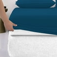 thumbnail image 2 of Lavish Touch Cotton TriBlend 1250 TC Fitted Sheet King - Teal, 2 of 7