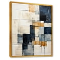 thumbnail image 2 of Designart "Abstract Shapes With Ivory Illusions I" Abstract Shapes Floater Framed Wall Art Living Room, 2 of 5
