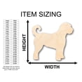 thumbnail image 2 of Unfinished Wood Golden Doodle Dog Shape - Craft - up to 46" DIY 3" / 1/2", 2 of 3