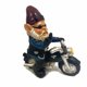thumbnail image 1 of Estatua enana, equipo de motocicleta, escultura de gnomo de jardín, decoración divertida de estatua de gnomo de jardín MFZFUKR CPB-US-DYP225-1, 1 of 5