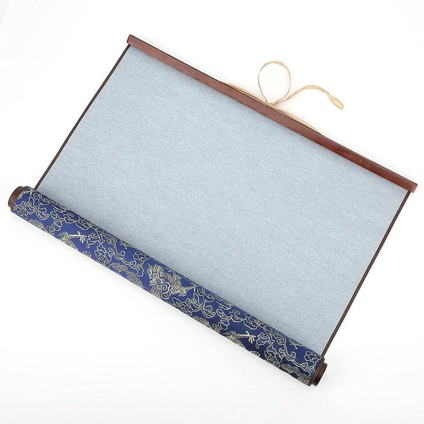 Rollo de papel de pintura de caligrafía para principiantes, tela mágica china reutilizable, papel de agua, tela de caligrafía, pincel para libros, cuaderno, escritura, rollo de papel (85*38CM)