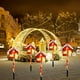 thumbnail image 4 of Luces navideñas solares para exteriores | Decoración navideña con forma de árbol de Navidad clásico y luz LED cálida | Encendido y apagado automático con energía solar, 4 of 6