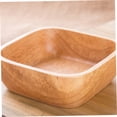 thumbnail image 4 of BESTYASH 1Pc Wood Dish Light Brown Salad Plate for Friends, 4 of 7
