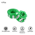 thumbnail image 3 of Tuercas Hexagonales de Aluminio M4 Verde 4Pcs para Ruedas RC, 3 of 6
