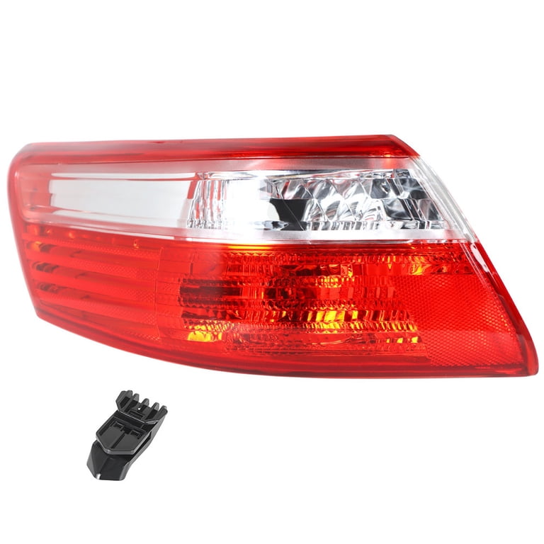 TINVHY Passenger Side Rear Tail Light Assembly For 2007-2009 Toyota Camry, Red/Clear 1 thumbnail image
