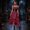 Red, variant on Halloween Costumes For Women Gothic Dress with Necklace Set Cotton Hemp Breathable Halloween Party Costume Blue S
